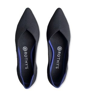 Rothy’s black shoes, pointy toe size 9 1/2